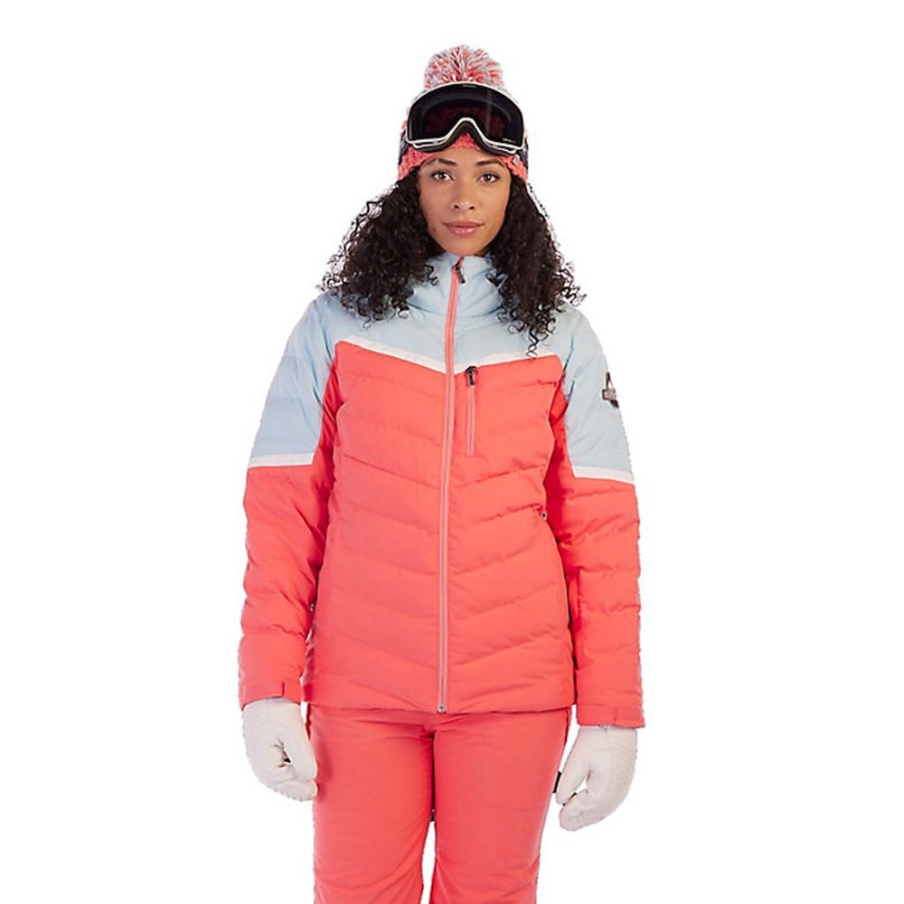 NEW $300 Spyder Brisk Jacket! Sm or Med Insulated Waterproof Pink and Light Blue